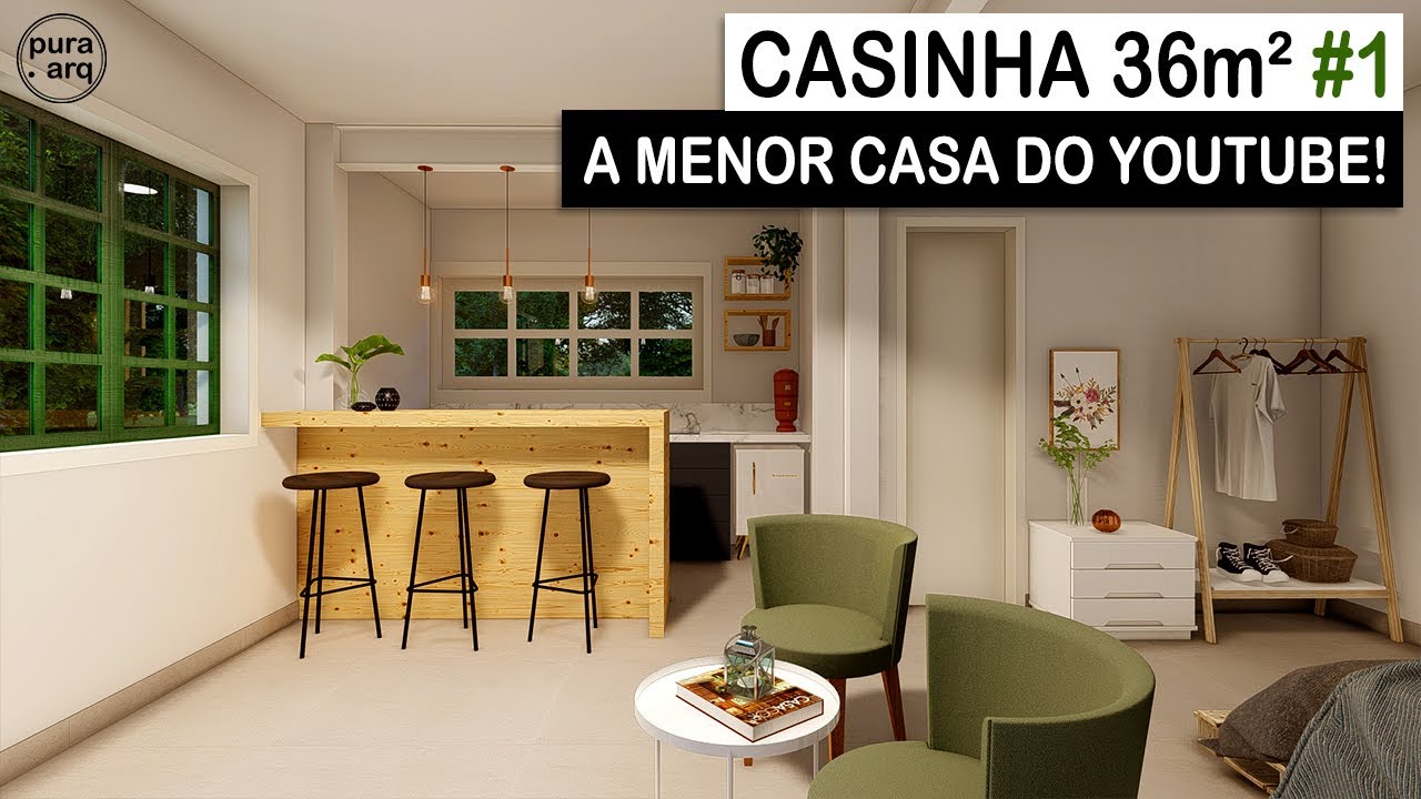 CASA DE 36M² - A MENOR CASA DO YOUTUBE!