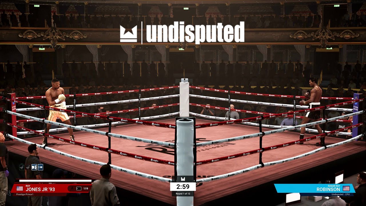 Undisputed - Roy Jones Jr Vs Sugar Ray Robinson I Full Fight I Undisputed Difficulty (PS5)