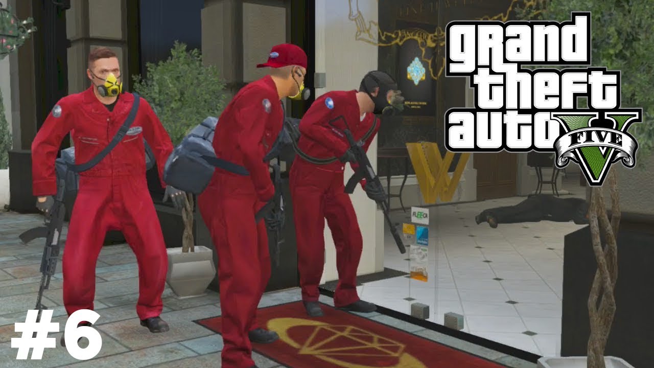 GTA 5 Enhanced Edition | The Jewel Store Job Heist | Ultra Graphics Gameplay #6