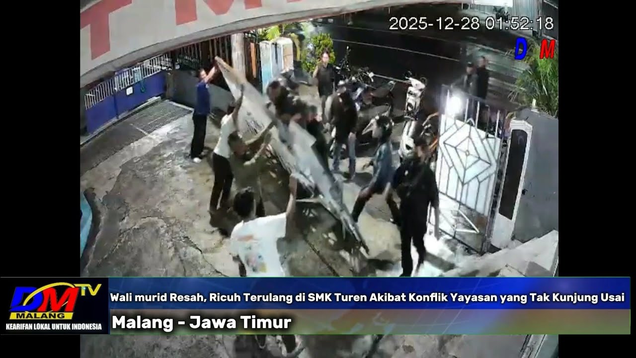 Wali murid Resah, Ricuh Terulang di SMK Turen Akibat Konflik Yayasan yang Tak Kunjung Usai
