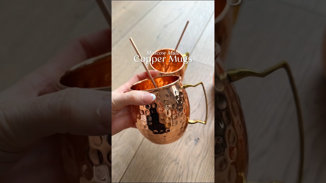 🍹 100% Pure Copper Moscow Mule Mugs | Handcrafted & Food Safe!