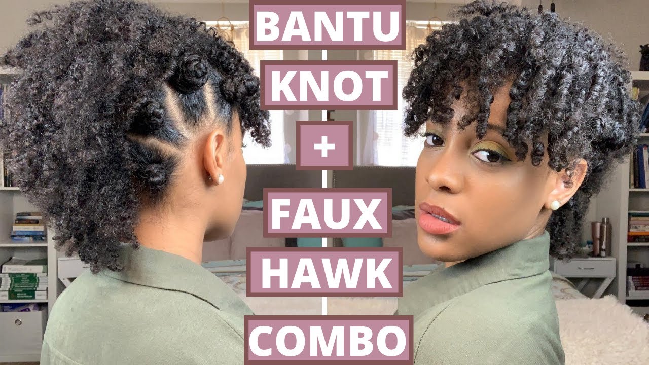 BANTU KNOT AND FAUX HAWK COMBO | CURLYSU91