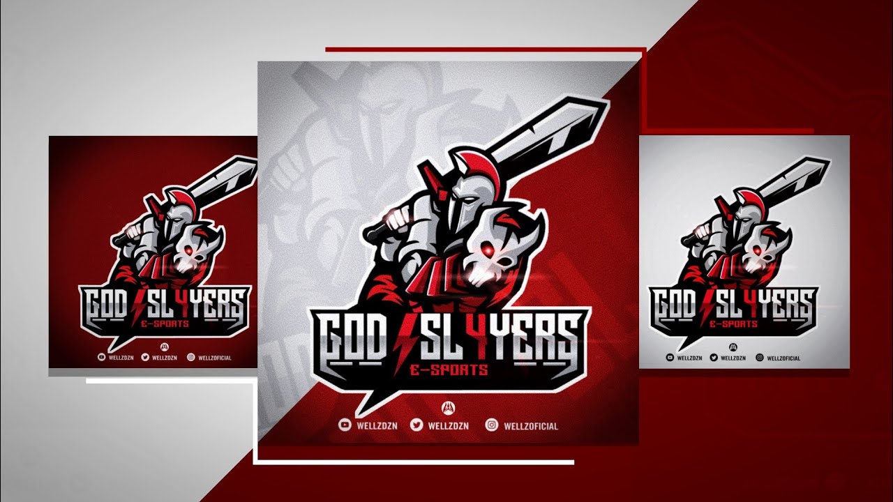 Logo gaming e-Sport clã GOD SL4YERS - PS Touch (speed art)