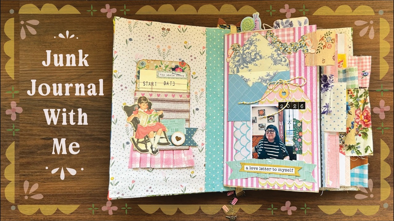 JUNK JOURNAL WITH ME + HAUL  (multiple places - some old, some new) - THIS IS HOW I USE MY SCRAPS.