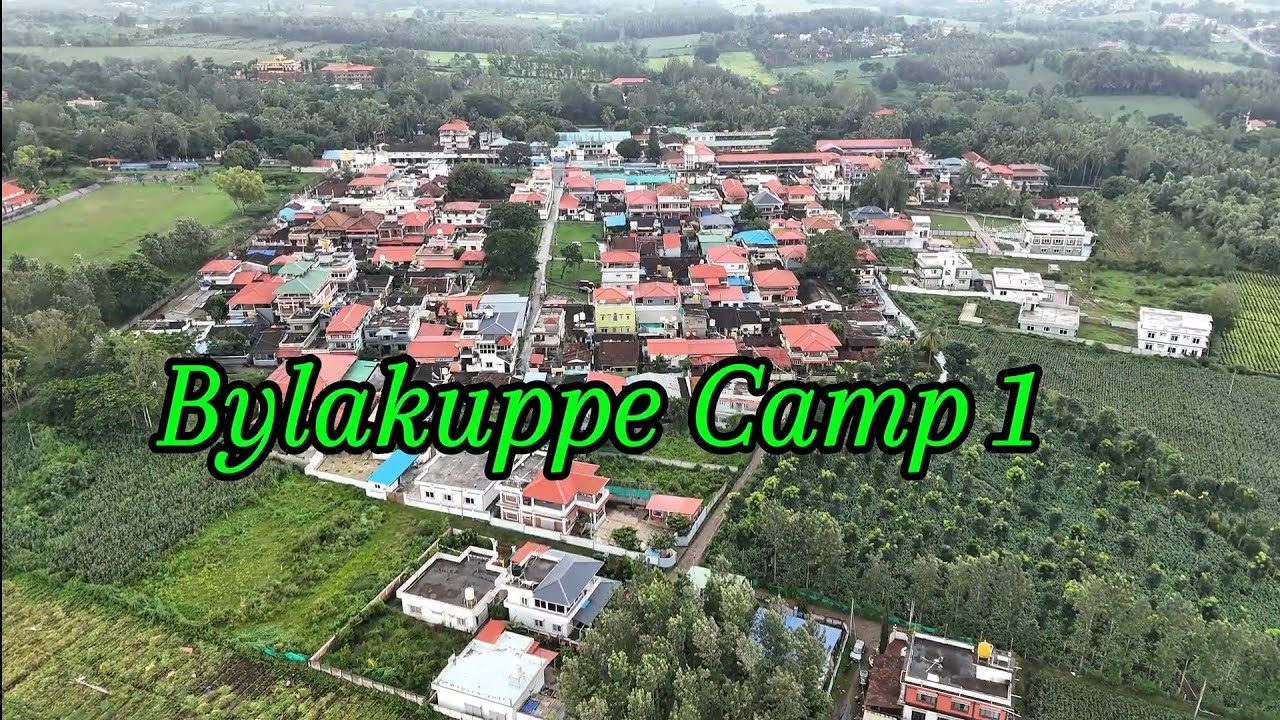 Stunning drone footage over Camp One Bylakuppe's Beautiful Tibetan Settlement! 📍 Karnataka #sos