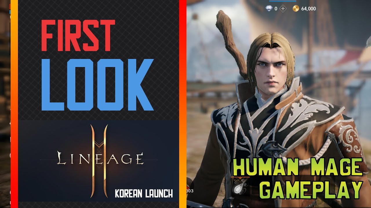 First Look - Lineage 2 M | Human Mage Gameplay | Android & iOS (KR Launch)