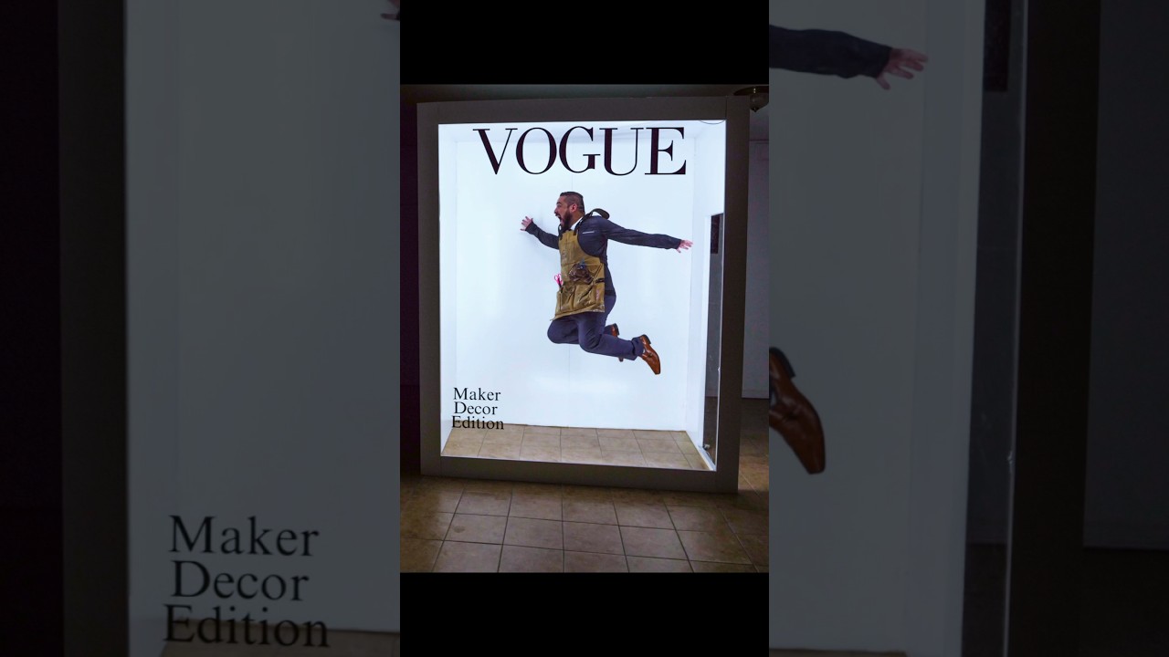 I was finally able to finish the Vogue magazine box diy build. #diy #woodworking #backdrop