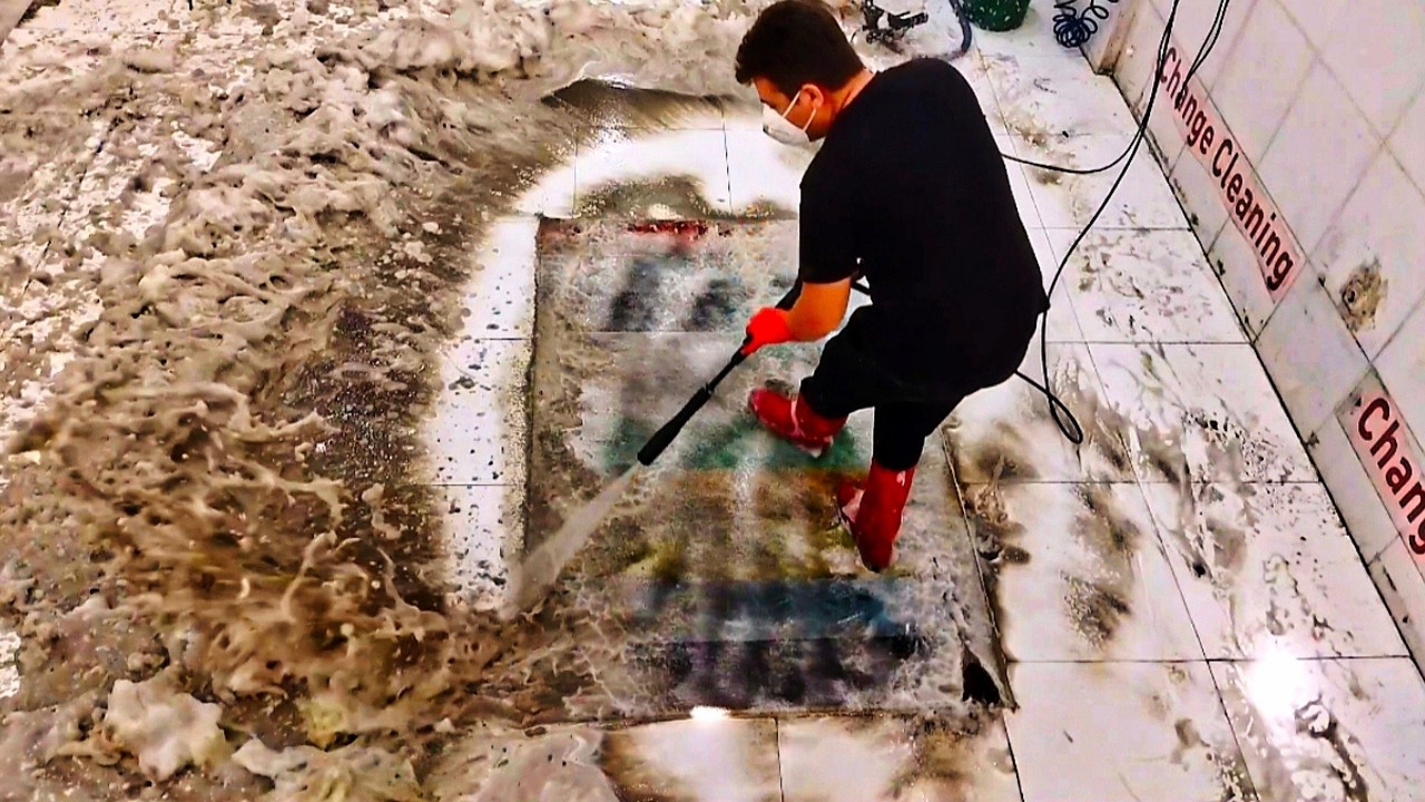 ULtra strong dirt remover foam explosion carpet cleaning experience