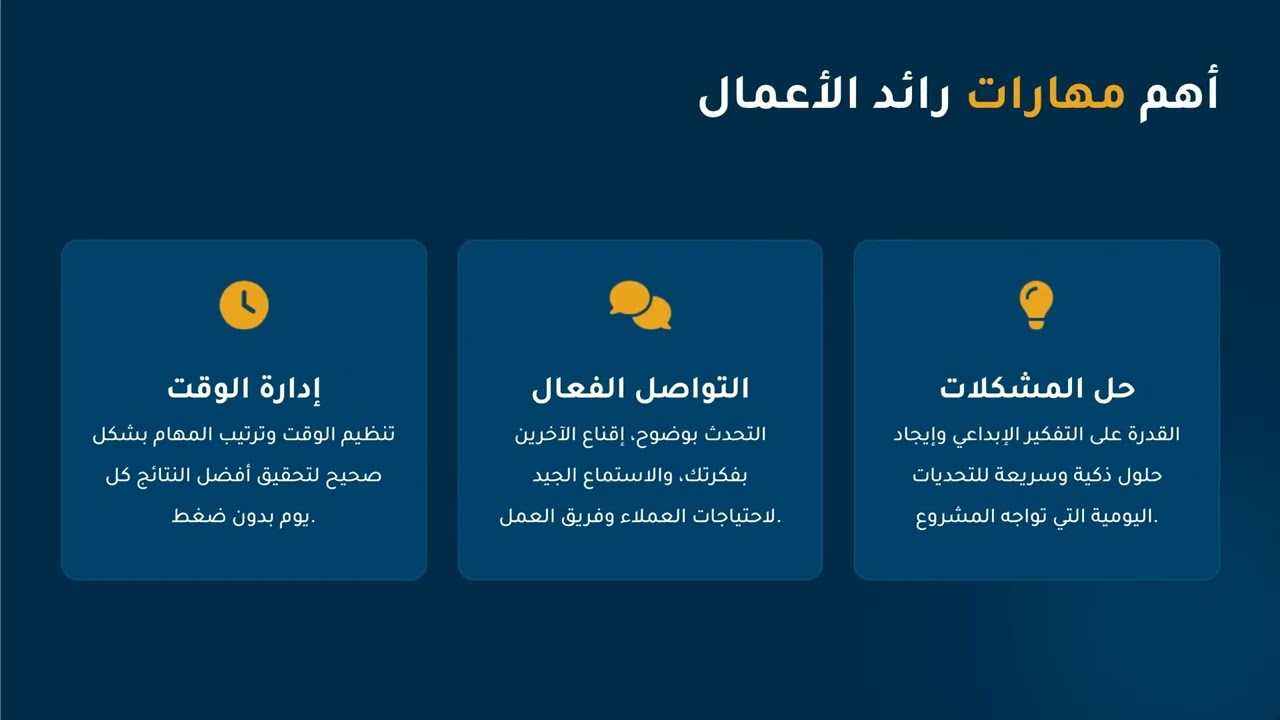 Topic 5  ريادة الأعمال كمهارة