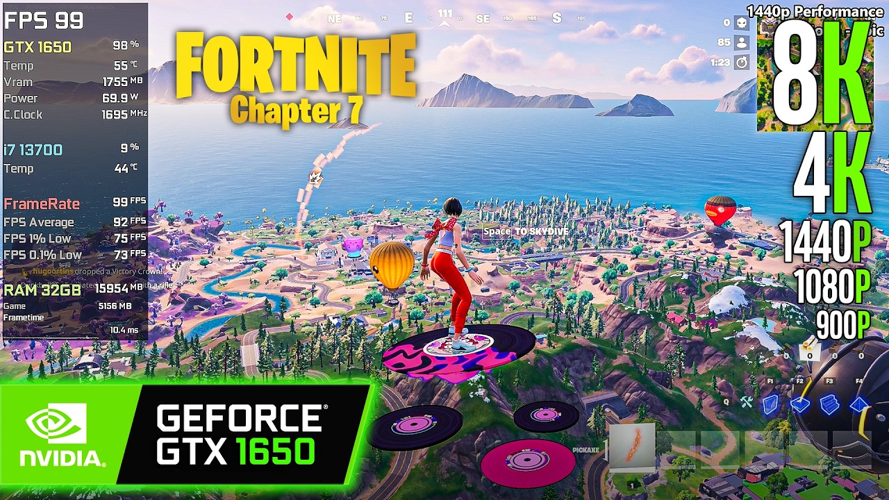 GTX 1650 | Fortnite - Chapter 7 - Performance Mode