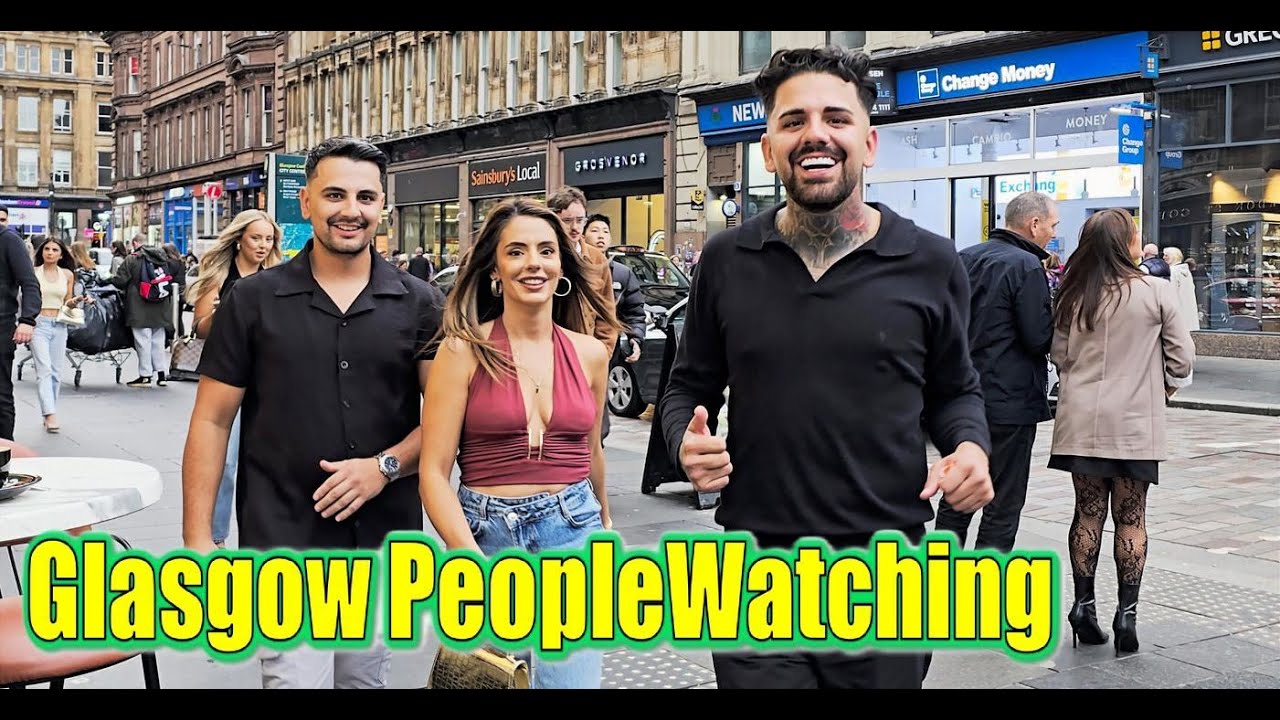 😮Glasgow Punters 👍Best people in the world? 🌍 Relaxing Saturday 😎 PeopleWatching & CityScapes