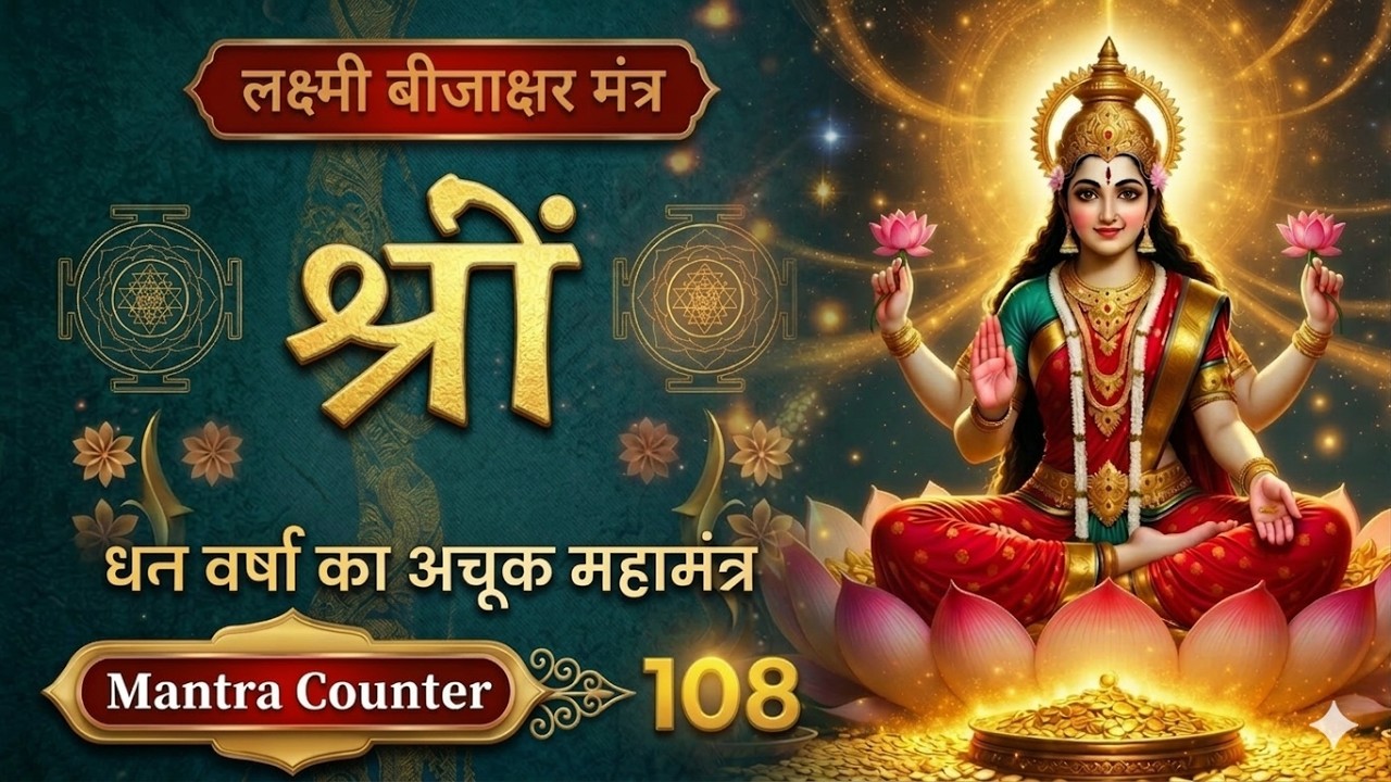 Shreem Mantra – 108 Times (Fast) | श्रीं मंत्र | Lakshmi Beej Mantra Chanting for Money & Abundance