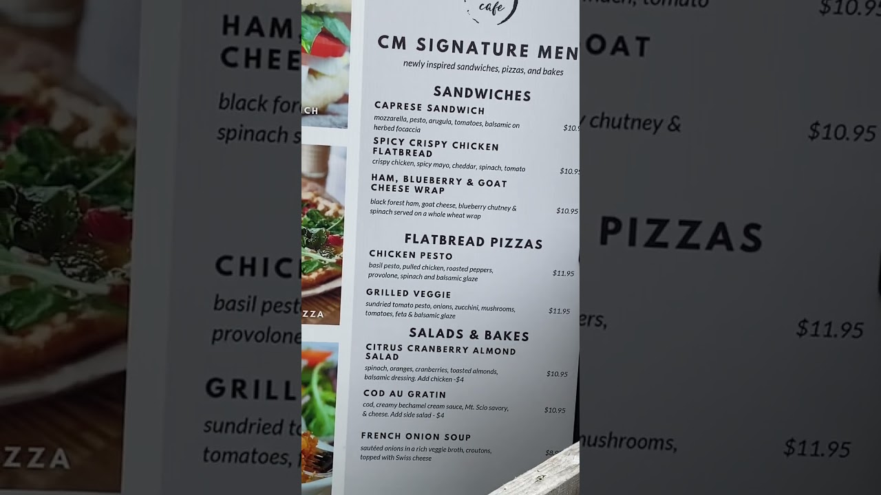 Coffee Matters Menu in St. John’s Newfoundland 