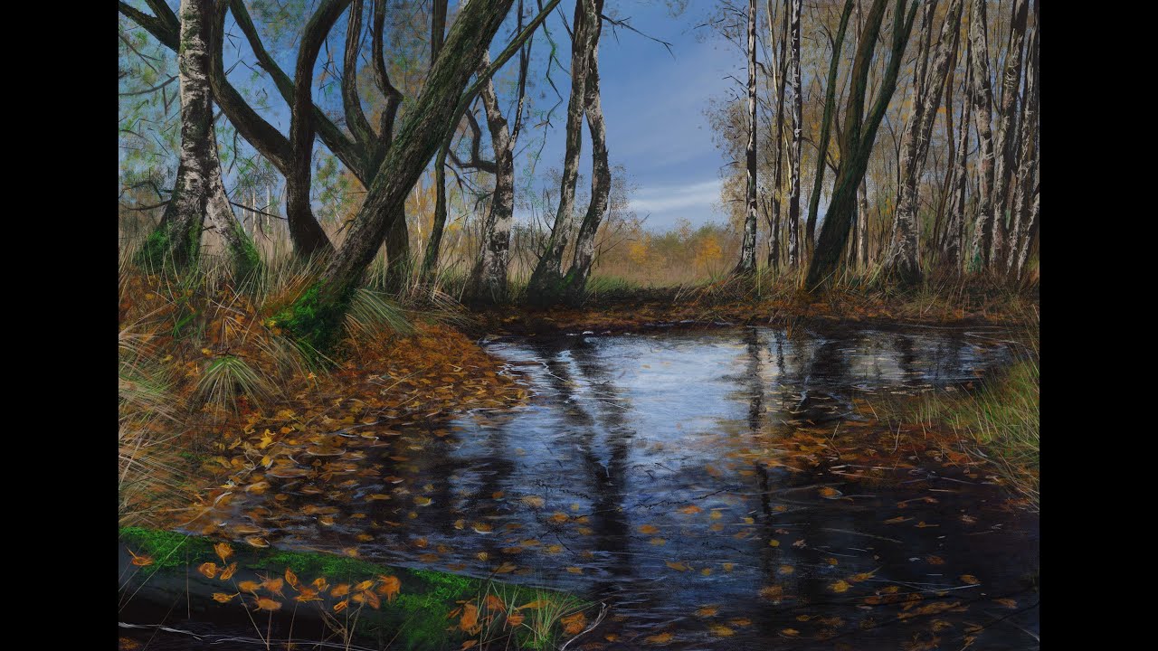 Corel Painter . Painting an Autumn Scene. Time-Lapse