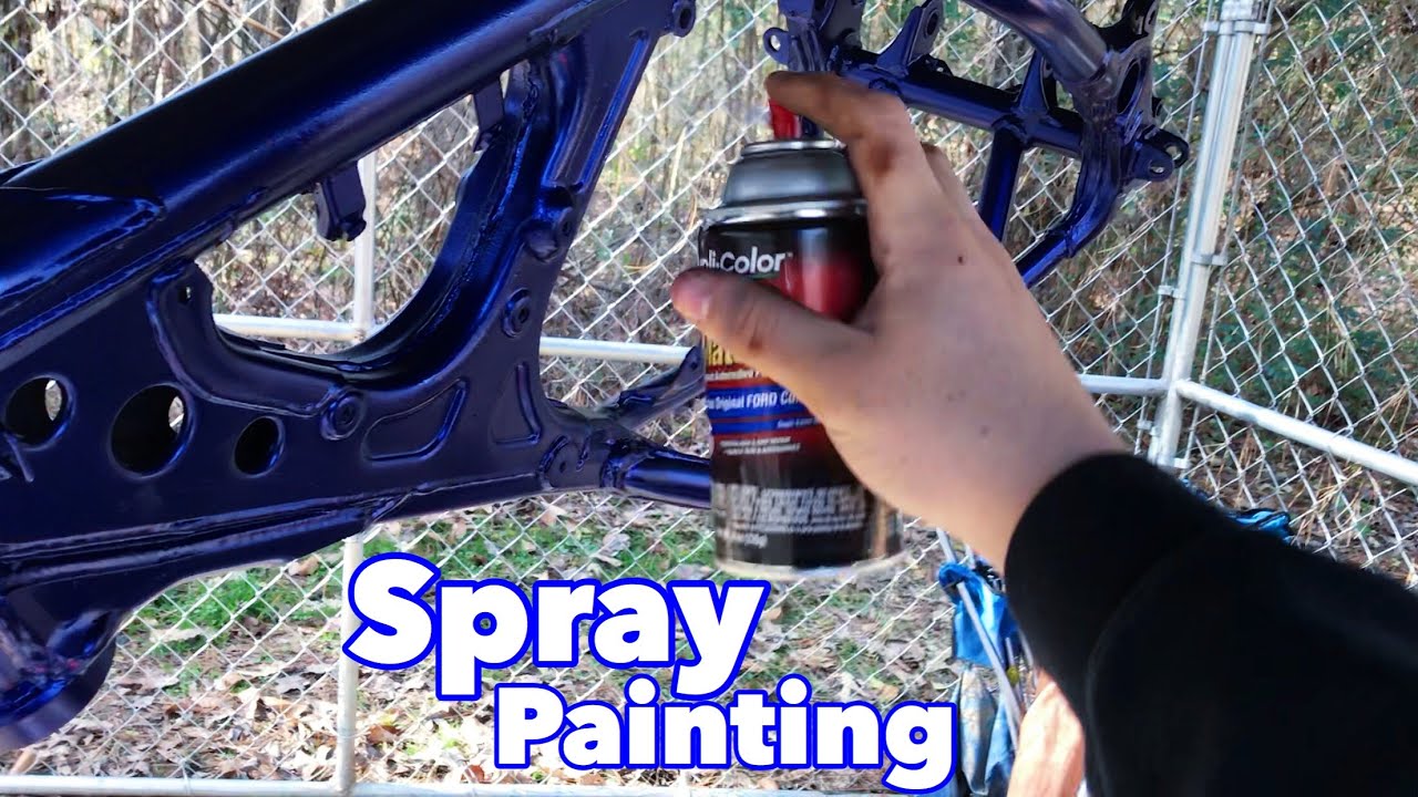 Painting The Dirt Bike Frame - Yz125 Project Build (Pt.6)