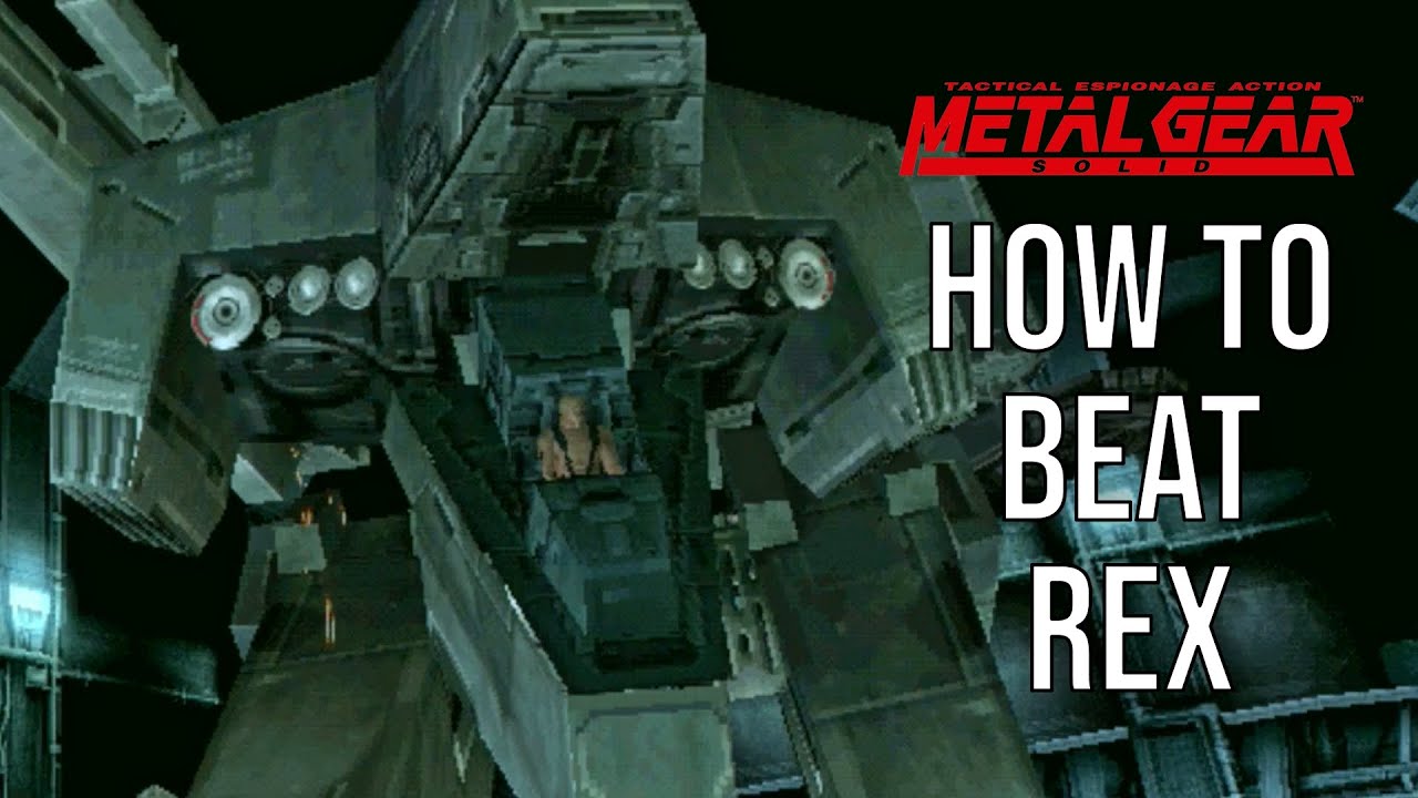 How to beat Rex in Metal Gear Solid (MGS Metal Gear Rex fight)