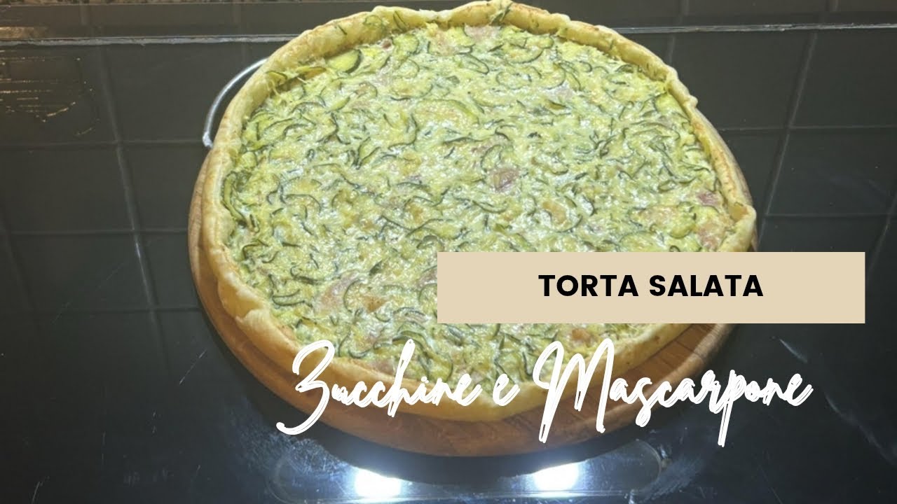Pasta sfoglia con zucchine e mascarpone! #tortasalata #ricetta #piattounico #mangiaresano #food
