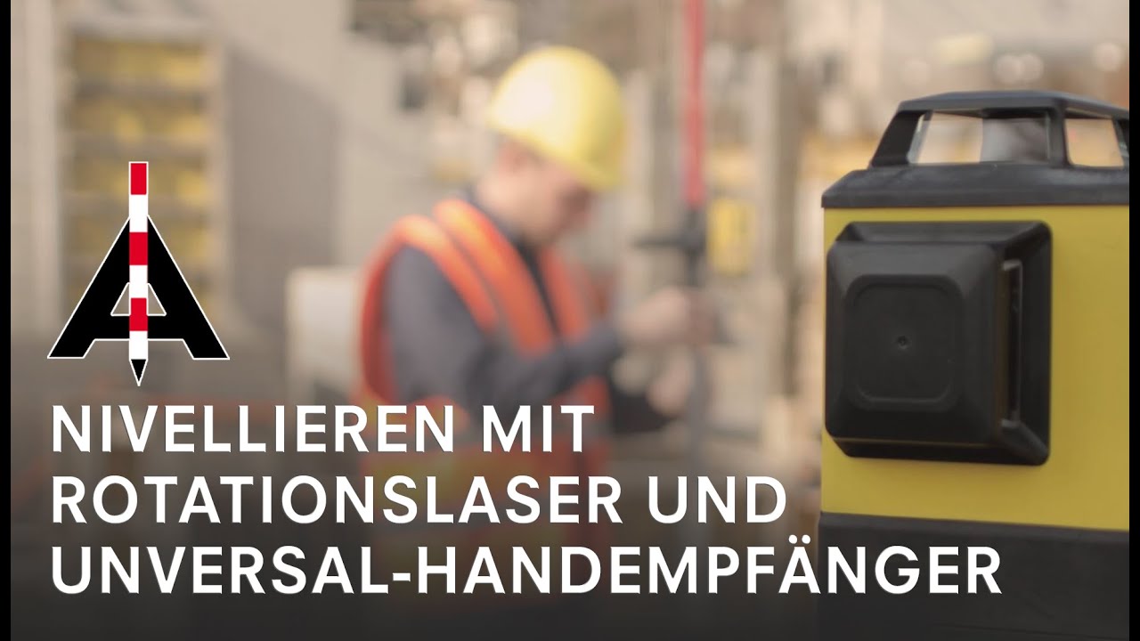 Nivellieren mit proNIVO Laser und Handempfaenger