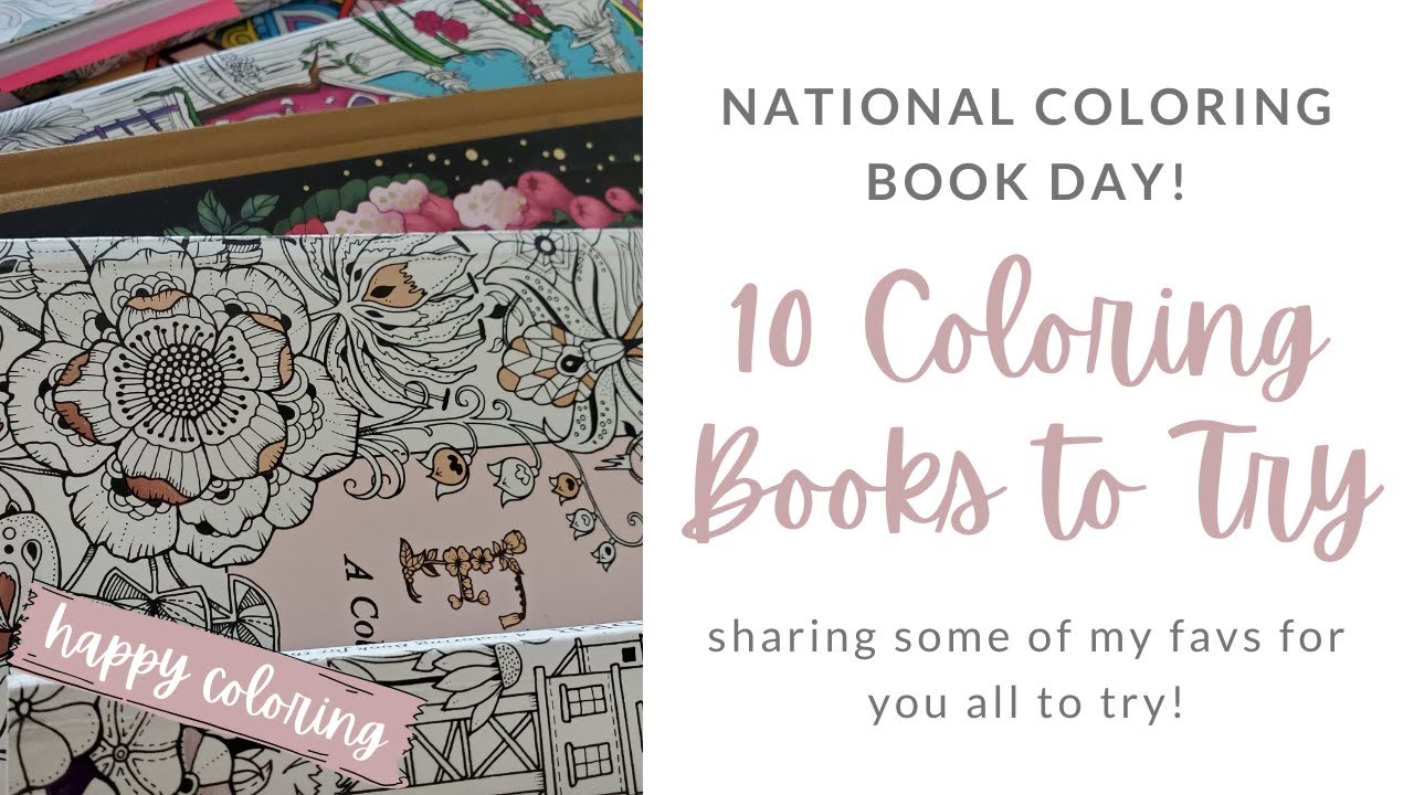10 Books to Try | Happy National Coloring Book Day!