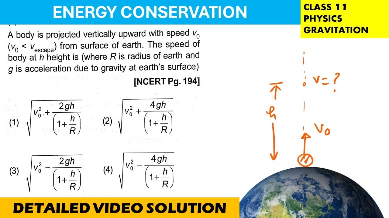 A body is projected vertically upward with speed Vo (Vo Vescape) from surface of earth. The speed of