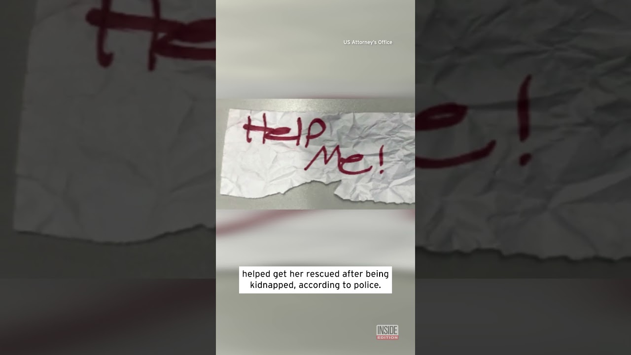 Teen&rsquo;s 'Help Me' Note Saves Her From Kidnapping: Cops #shorts
