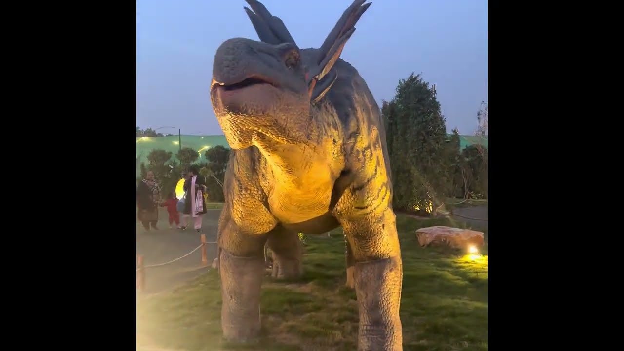 Dino park Trex in lahore Neon square