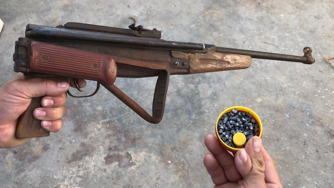 Rusty Air gun Restoration , gun restoration