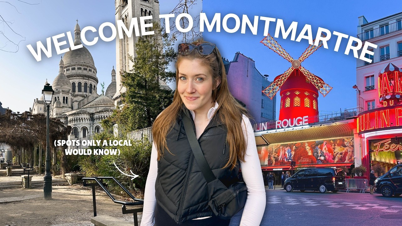 VLOG Z PARYŻA: zwiedzanie MONTMARTRE: Moulin Rouge, kawiarnie, restauracje, sklepy i muzea (pełny przewodnik)