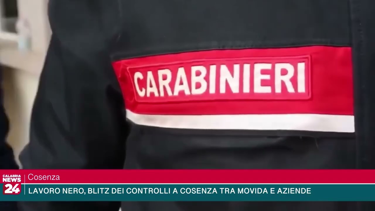 Cosenza - Lavoro nero, blitz dei controlli a Cosenza tra movida e aziende