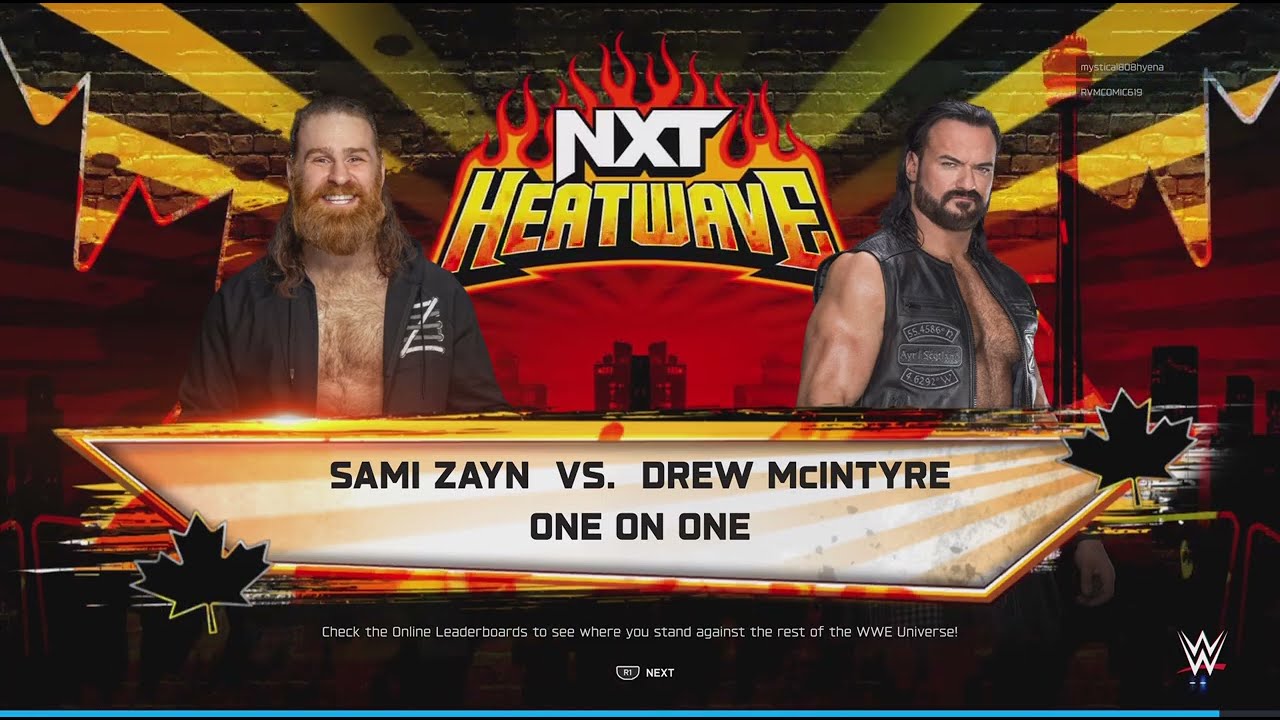 WWE 2K25 ONLINE MATCH (SAMI ZAYN VS. DREW McINTYRE) 