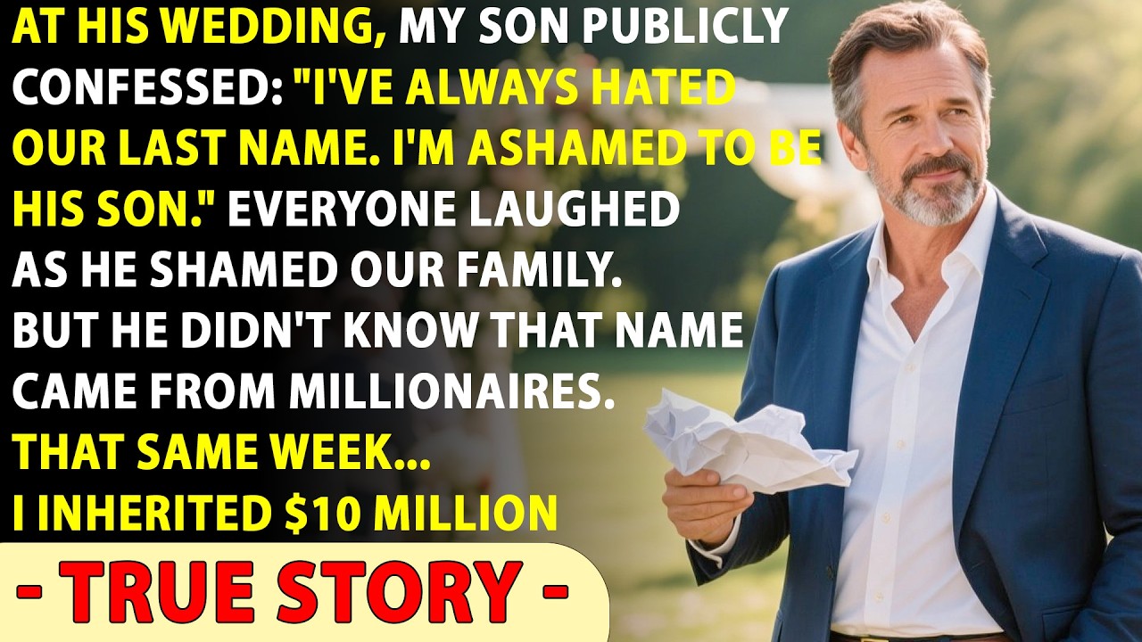 At His Wedding, My Son Confessed “I Always Hated This Last Name” But I… True Story