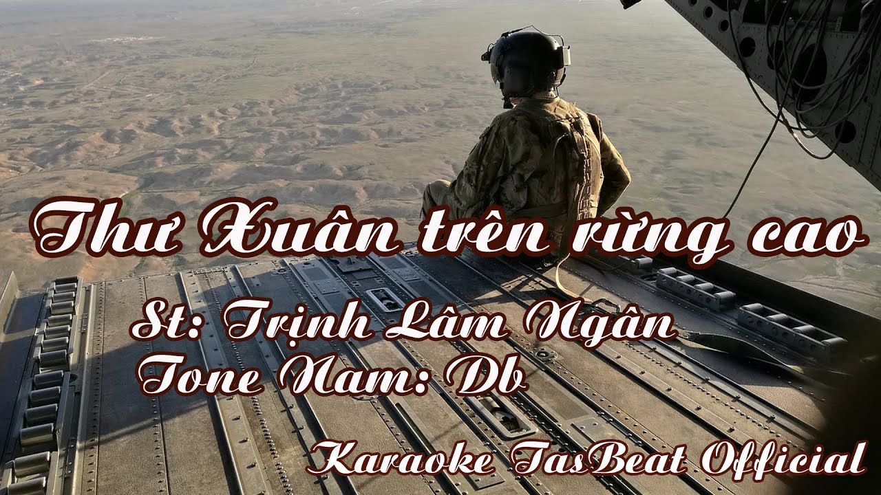 Karaoke Thư Xuân Trên Rừng Cao Tone Nam | TAS BEAT