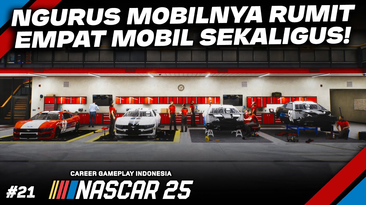 TANTANGAN BARU CECEP DI CUP SERIES HARUS UPGRADE EMPAT MOBIL!🤯- NASCAR 25 Career 21 (PC) Indonesia