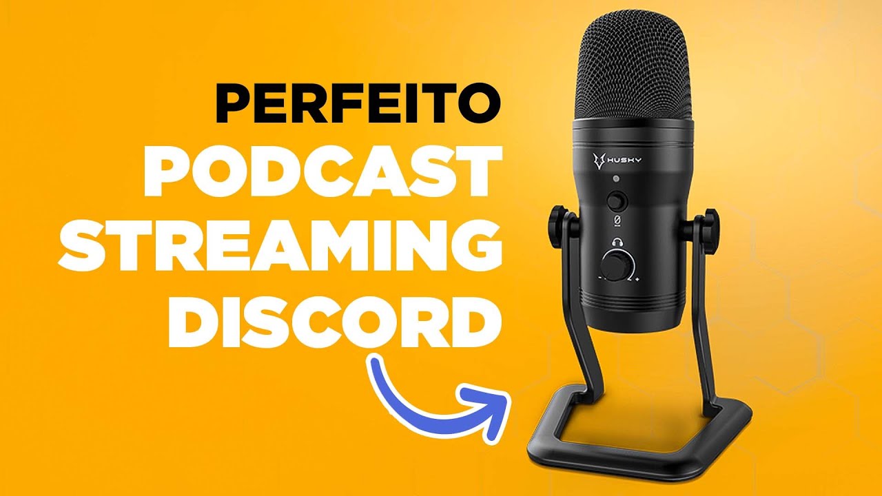 Microfone Condensador PERFEITO para quem JOGA e faz LIVES! Husky Gaming Avalanche USB Black