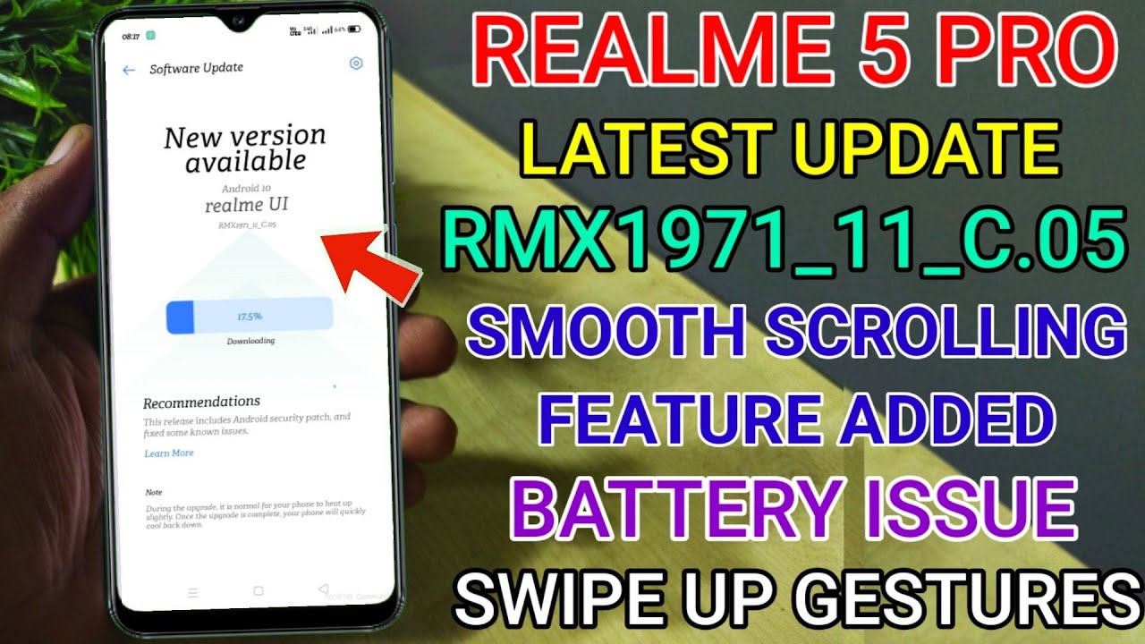 Realme 5 Pro New C.05 July Update | New Features | Smooth Scrolling Added | Multi User/Battery Fix |