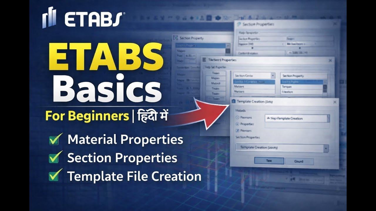 ETABS Tutorial in Hindi | Grid Creation, Levels & Navigation | ETABS Basics for Beginners