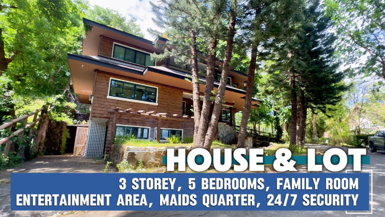 NOTS-324 House and lot 500 sqm near tagaytay 3storey, 5 bedrooms, entertainment area, family room