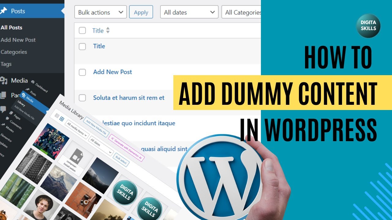 How to Add Dummy Content in WordPress | FakerPress WP Dummy Content Generator | WordPress Tips