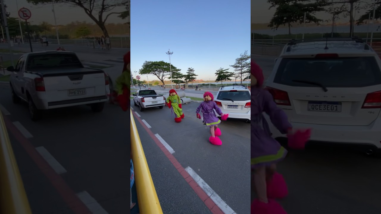 Fof&atilde;o e fofona dan&ccedil;ando na carreta da alegria😍 #euqueroumsalve #humor #personagensdan&ccedil;ando #memes