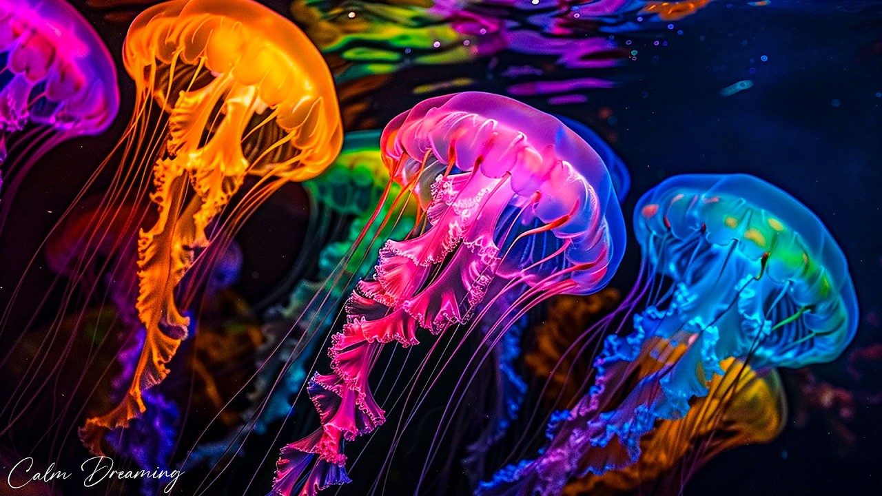 Jellyfish Aquarium • Sleep Therapy for Mind & Body • Gentle Ocean Tones to Ease Anxiety #19