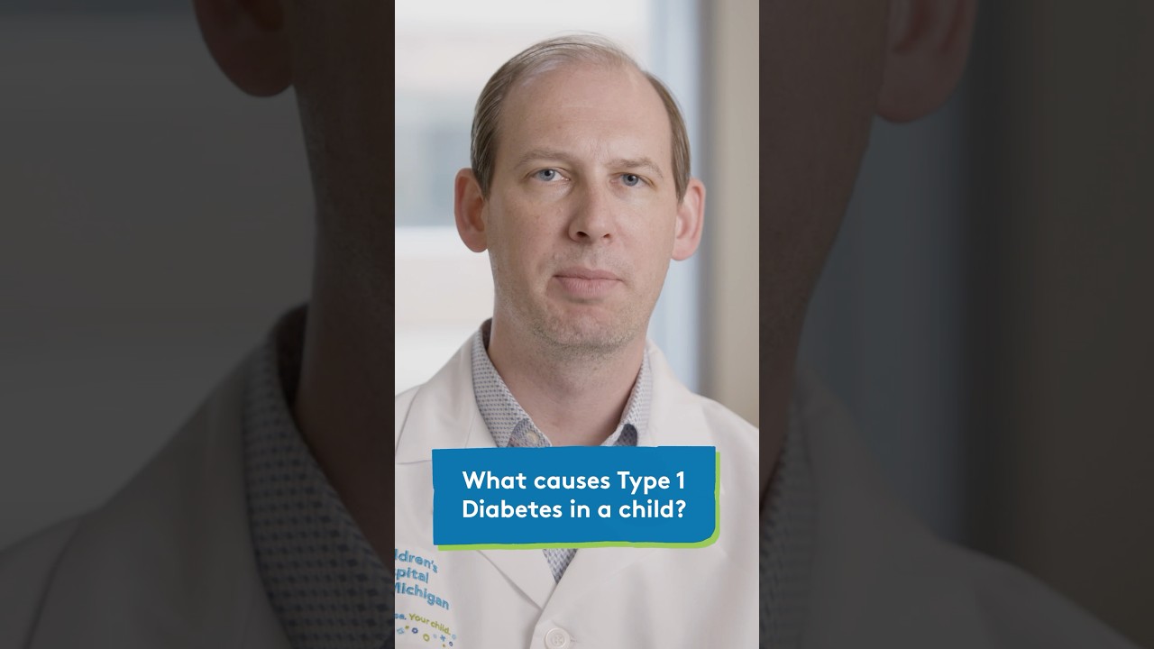 What causes type one diabetes in a child?