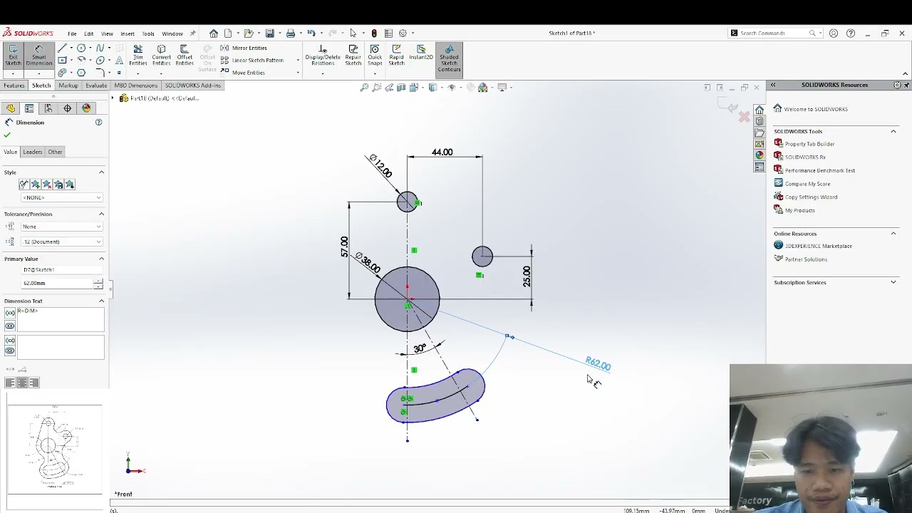 เขียนแบบ 2 มิติ Lab 1.2