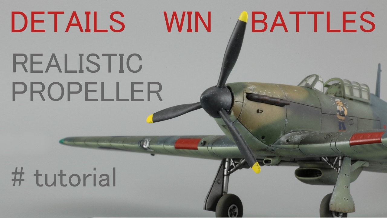 How to Paint a Realistic WW2 Propeller | Tiny Blades, Big Impact | Hawker Hurricane Model Tutorial