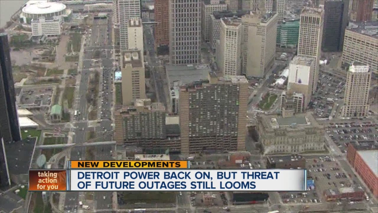 Detroit power back on, but threat of future outages still looms