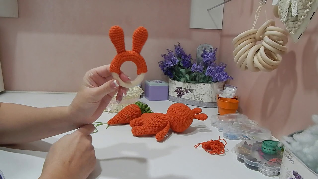 ♥♥ морковный супер-комплект из одного мотка пряжи ♥♥