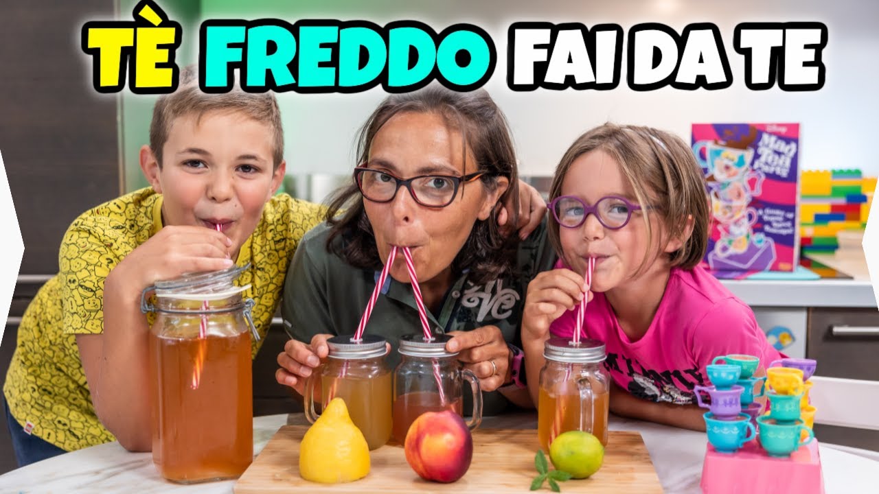 TÈ FREDDO FATTO IN CASA: Ricetta Pesca e Limone e Gioco in Famiglia GBR