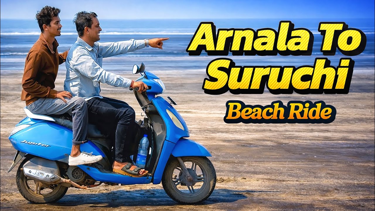 Arnala to Suruchi Beach Challenge Bike Ride 🔥🏍️🌊