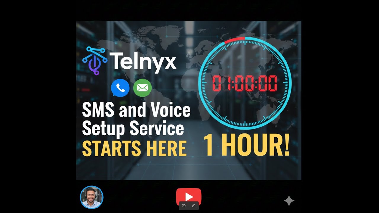 🚀 Telnyx SMS and Voice Setup Service Starts Here in 1 Hour!