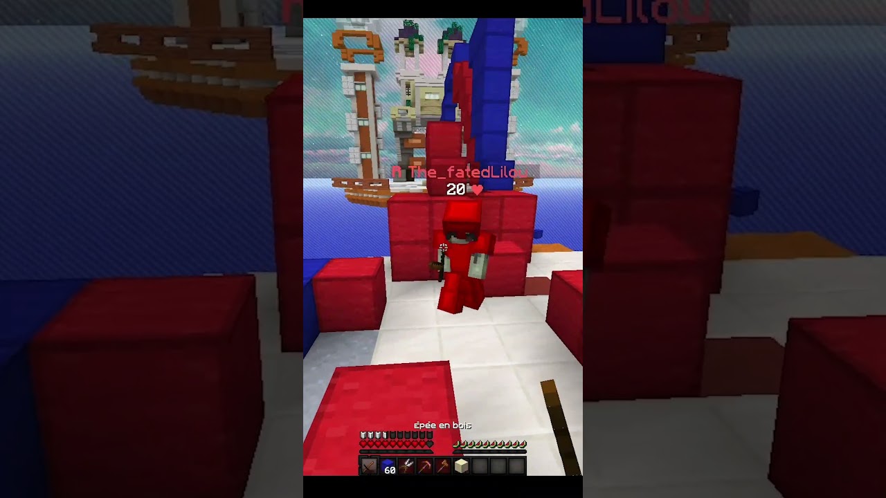 Bedfight sur Craftok 3 #bedwars #craftok #minecraft #blocksumo #animation #bedfight #hypixel #pvp