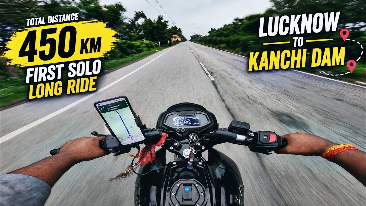 450 KM NON-STOP 🔥 Lucknow to Kainchi Dham on NS200 | First Solo Long Ride